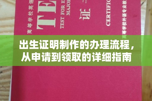 西咸出生证明制作的办理流程，从申请到领取的详细指南