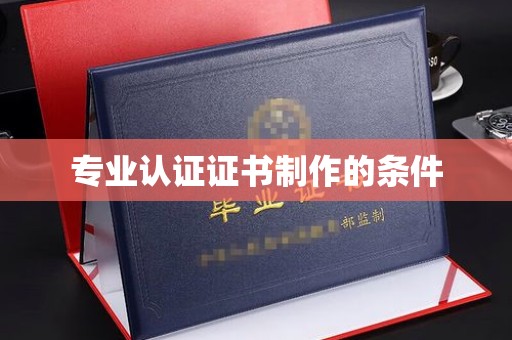 西咸专业认证证书制作的条件